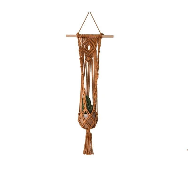 Suspension Murale Plante en Macramé Élégance Esprit Macramé