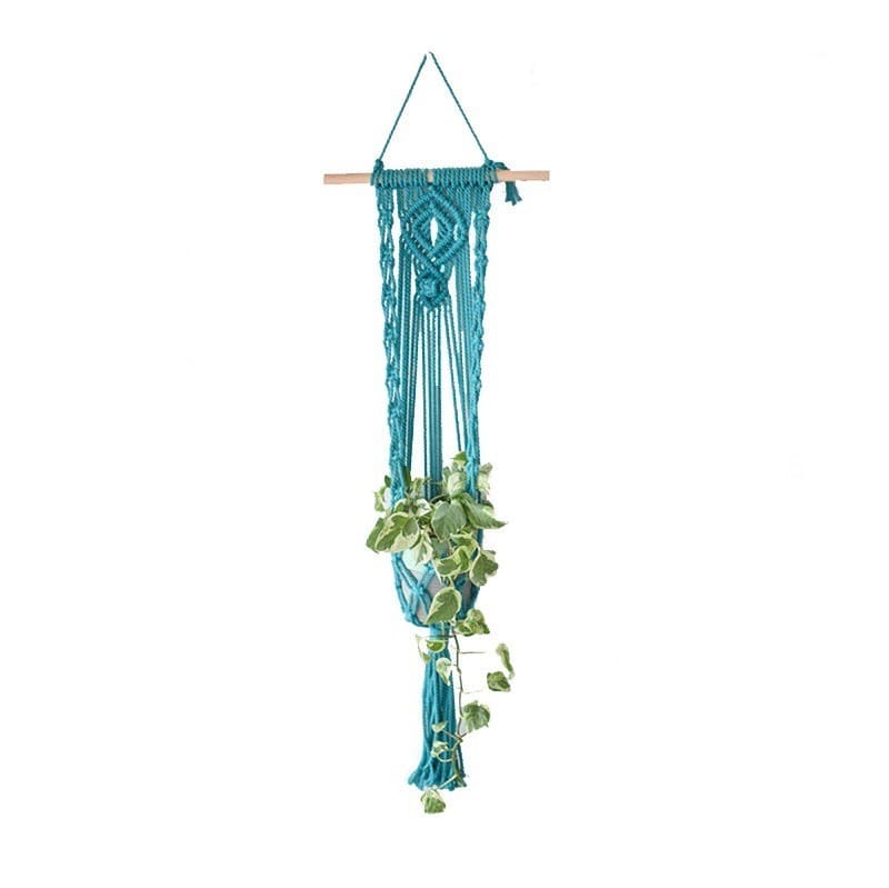 Suspension Murale Plante en Macramé Élégance Esprit Macramé