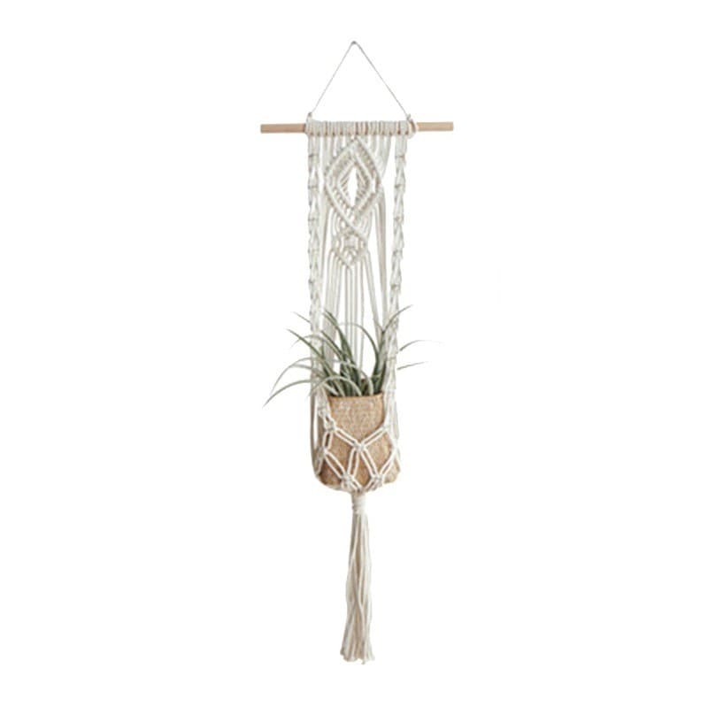 Suspension Murale Plante en Macramé Élégance Esprit Macramé