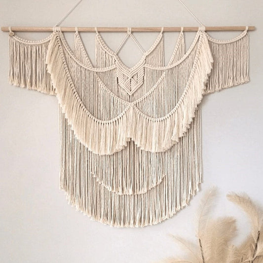 Tête de Lit Bohème en Macramé Artisanale Esprit Macramé
